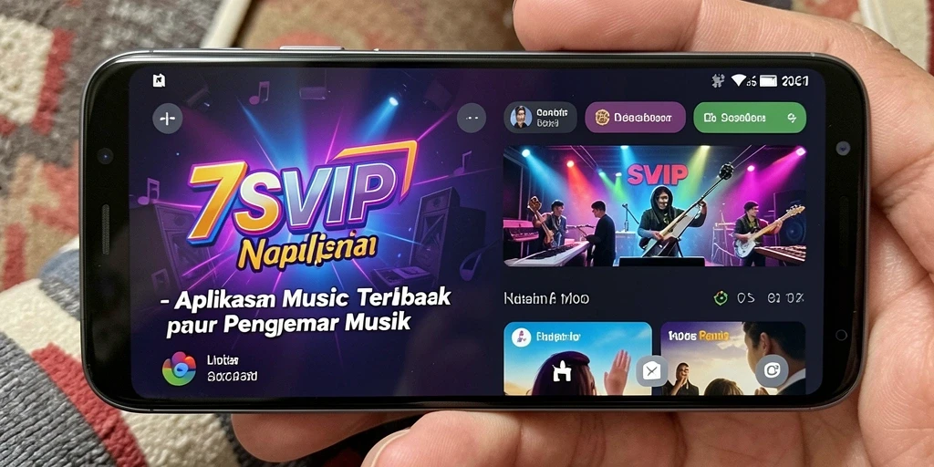 Tampilan gameplay menarik dalam 7SVIP yang menampilkan dunia musik.