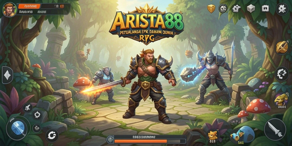 Tampilan gameplay seru dari ARISTA88 dalam dunia RPG yang menakjubkan.