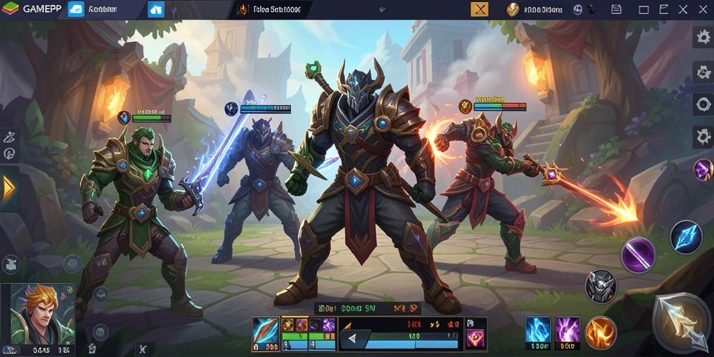 Tampilan aksi seru saat bertarung dalam GAMERP.