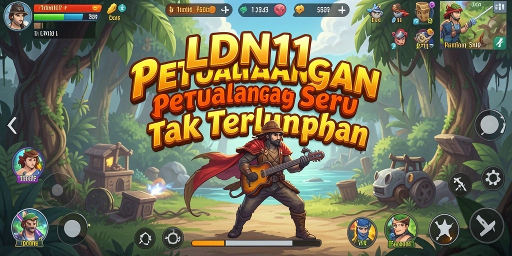 Screenshot menunjukkan momen seru dalam gameplay LDN11 yang penuh petualangan.