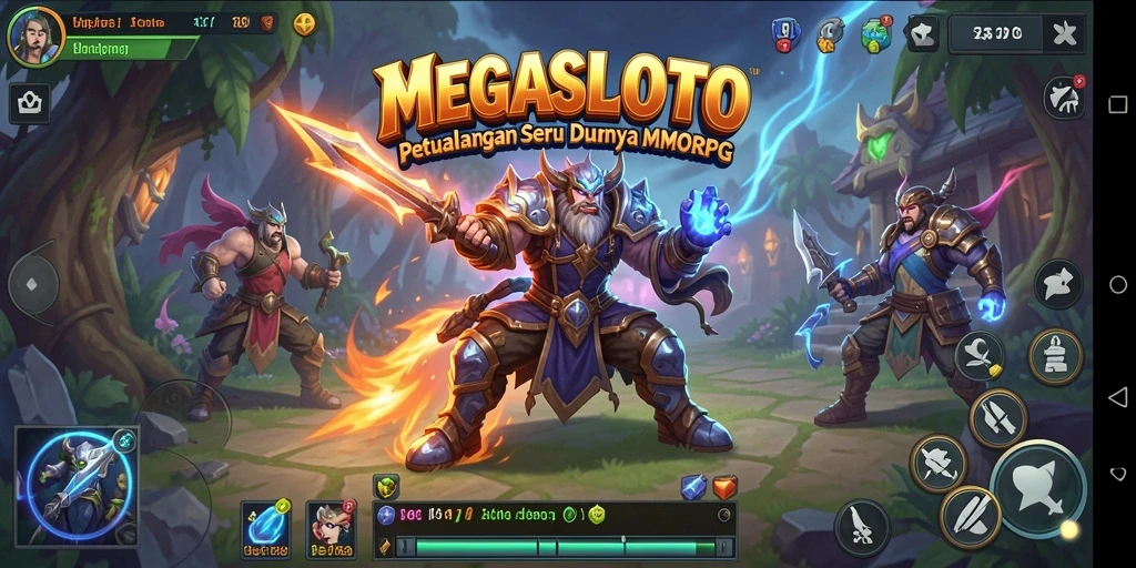 Screenshot gameplay MEGASLOTO dengan aksi seru dan grafis menakjubkan.