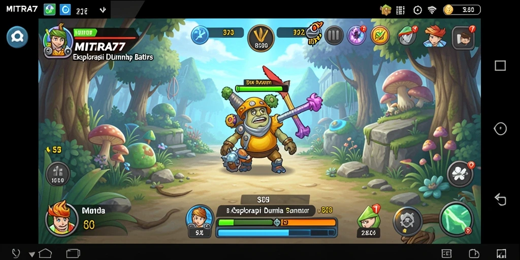 Screenshot gameplay yang menampilkan eksplorasi dunia yang luas dan interaktif.