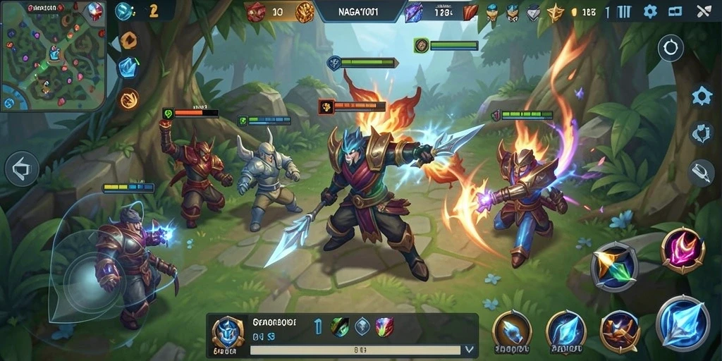 Tampilan gameplay seru dan strategis dari NAGA1001.