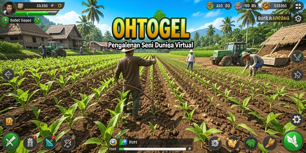 Tangkapan layar OHTOGEL yang menunjukkan ladang penuh tanaman hijau.
