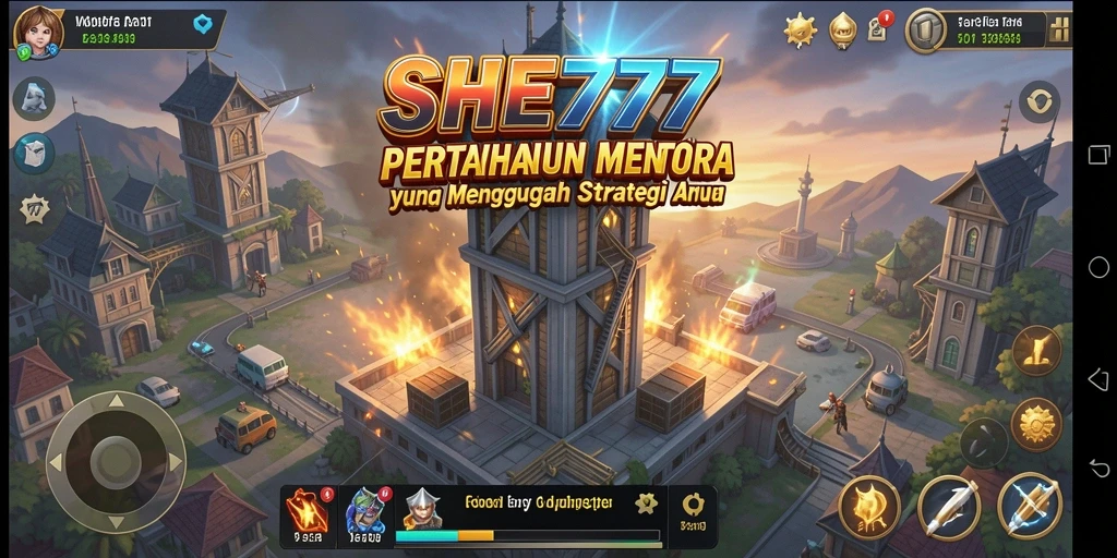 Gameplay menara pertahanan yang intens dan strategis.