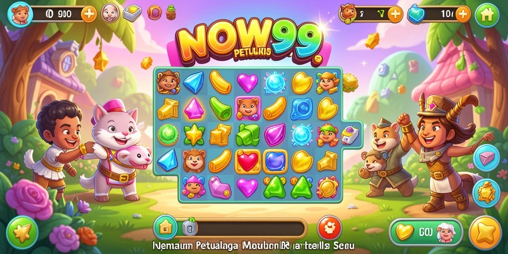 Tampilan gameplay WOW99 yang seru dan penuh warna.